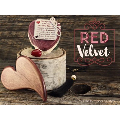 Shampoing en barre-Red Velvet (douceur et brillance)